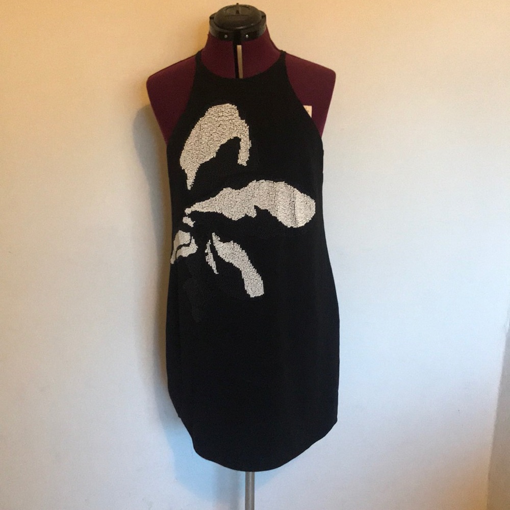 Beaded Halston dress